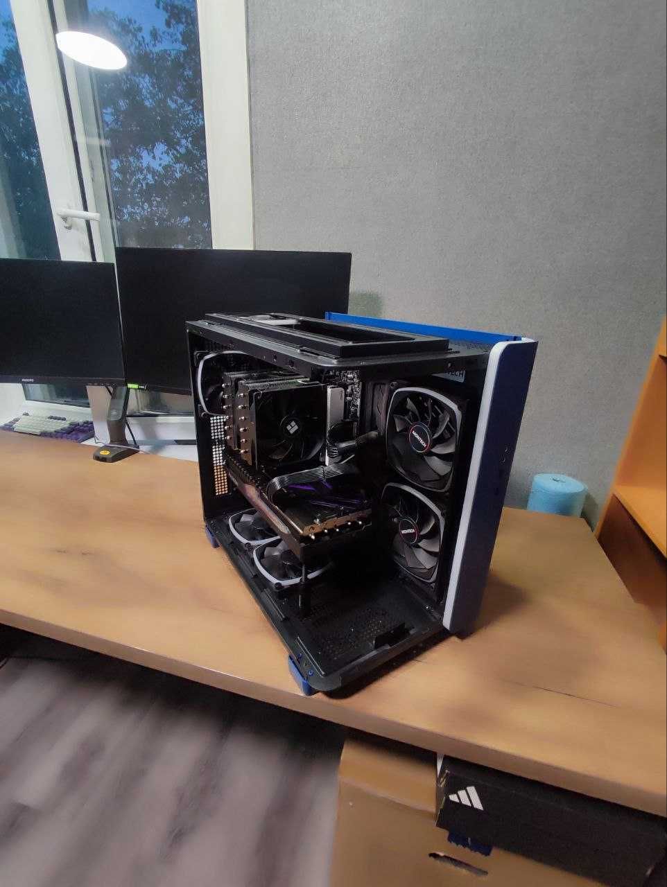 Игровой ПК (7800X3D + RX 7800XT + 32GB DDR5 + 2TB NVMe) + Два монитора