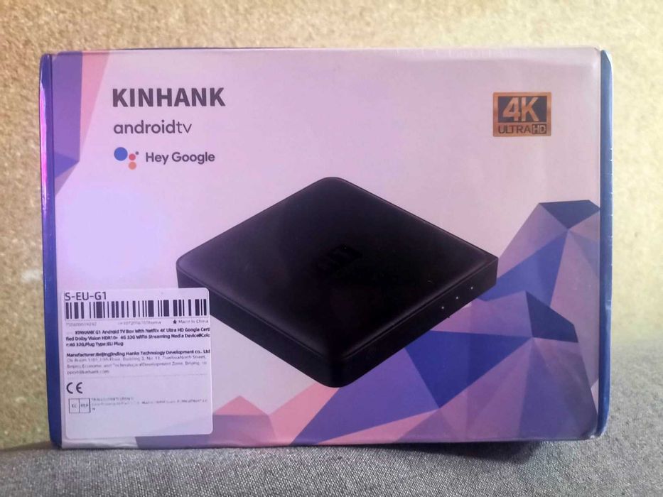Android TV Box KINHANK G1 4K Dolby Vision HDR10+ 4Gb 32Gb WiFi 6