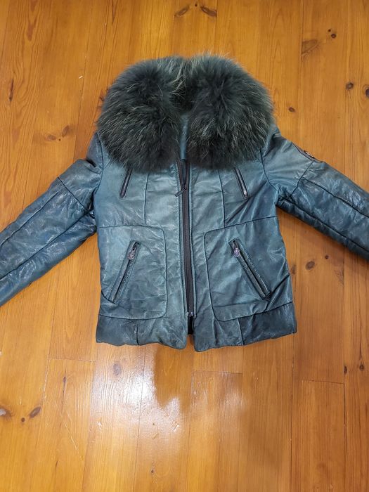 Дамско яке естествена кожа