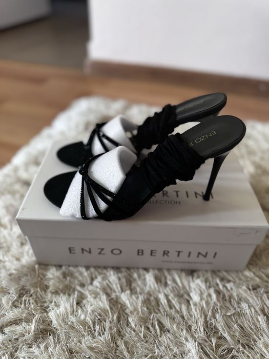 Sandale cu toc Enzo Bertini piele naturala