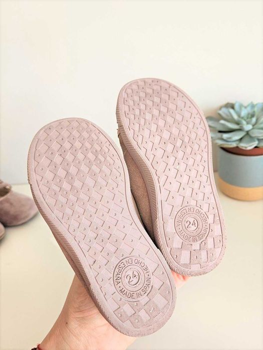 Детски Гуменки Mango, 24 номер, естествен велур