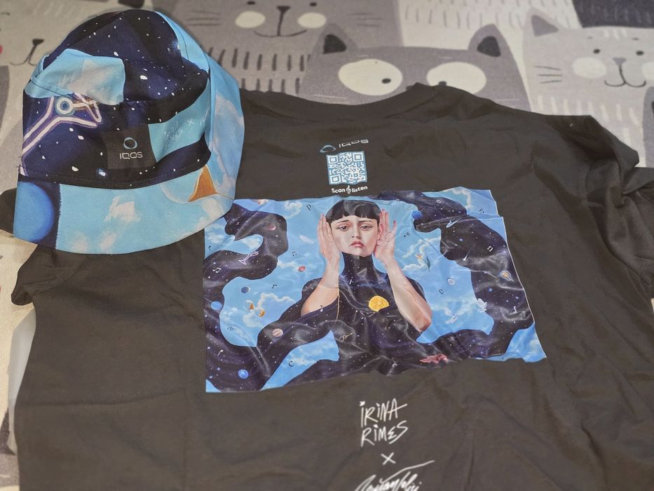 Vand tricou personalizat si palarie  Irina  Rimes