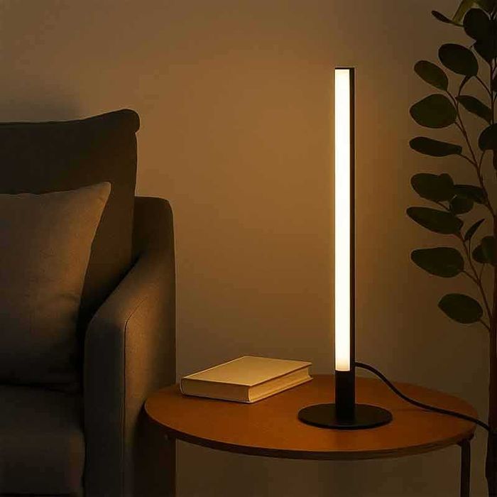 LED лампа за бюро или под, 3 цвята светлина, регулируема яркост, 40 см