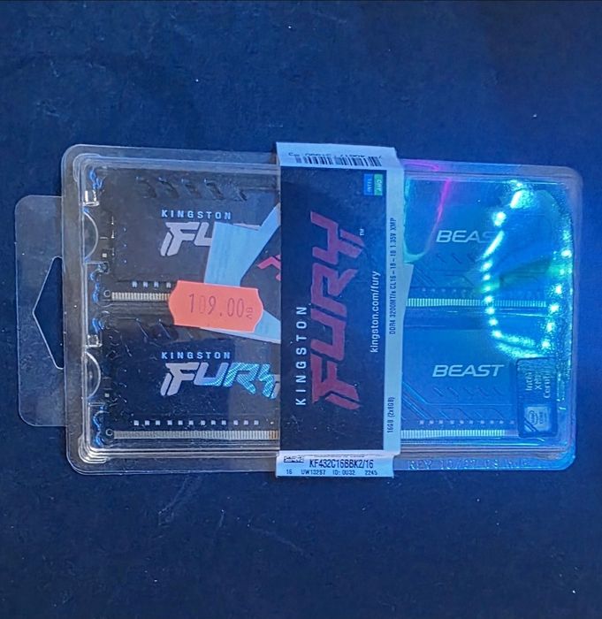 16 gb ram Kingston fury beast 3200mhz