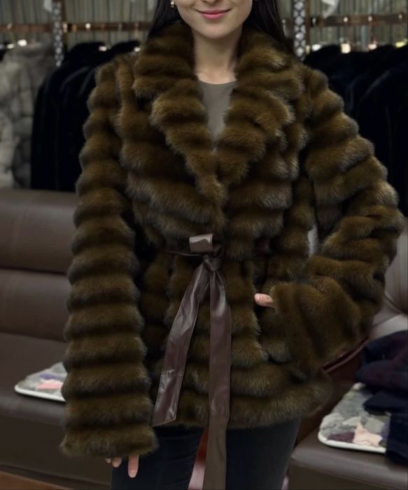 Шуба коричневый