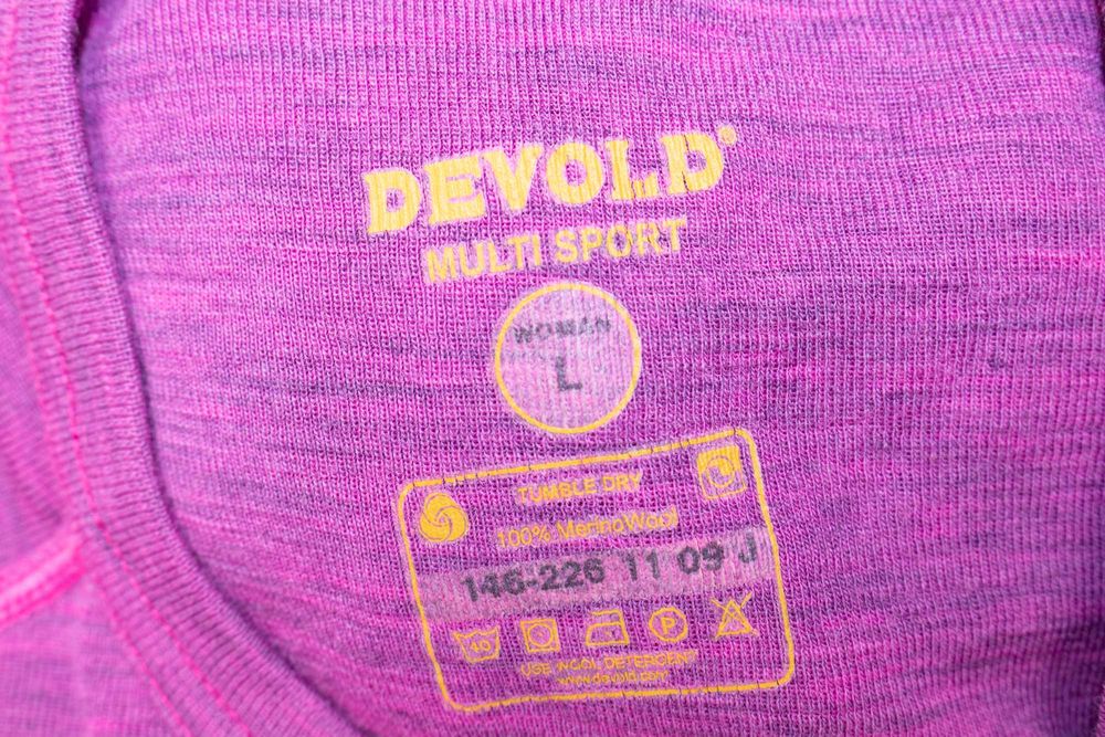 Devold дамска мерино блуза дълъг ръкав термо лилаво розова вълна L