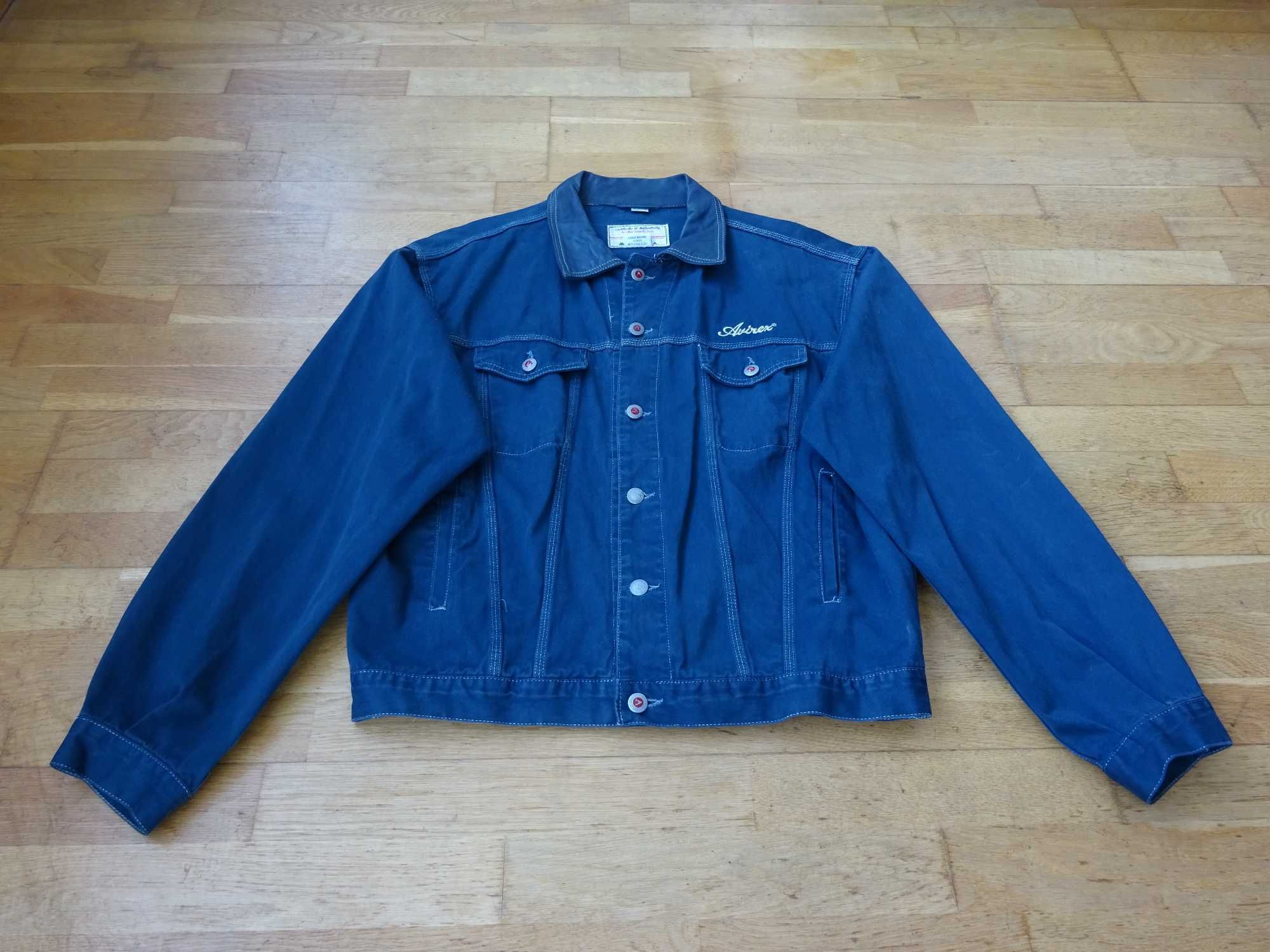 AVIREX (nu Alpha Industries) Jacheta Geaca Sacou de Blugi Denim XL