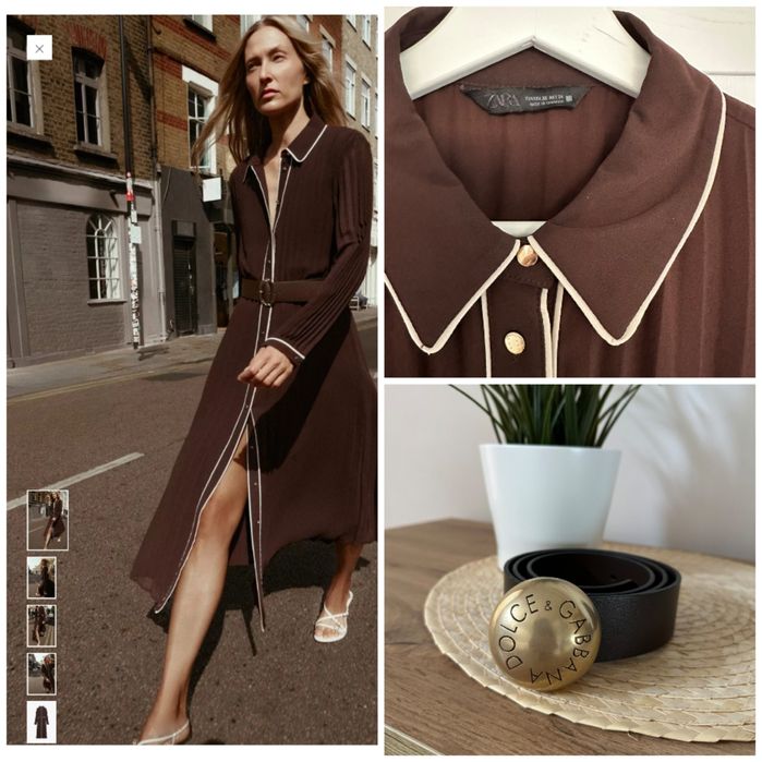 Рокля zara зара и колан d & g