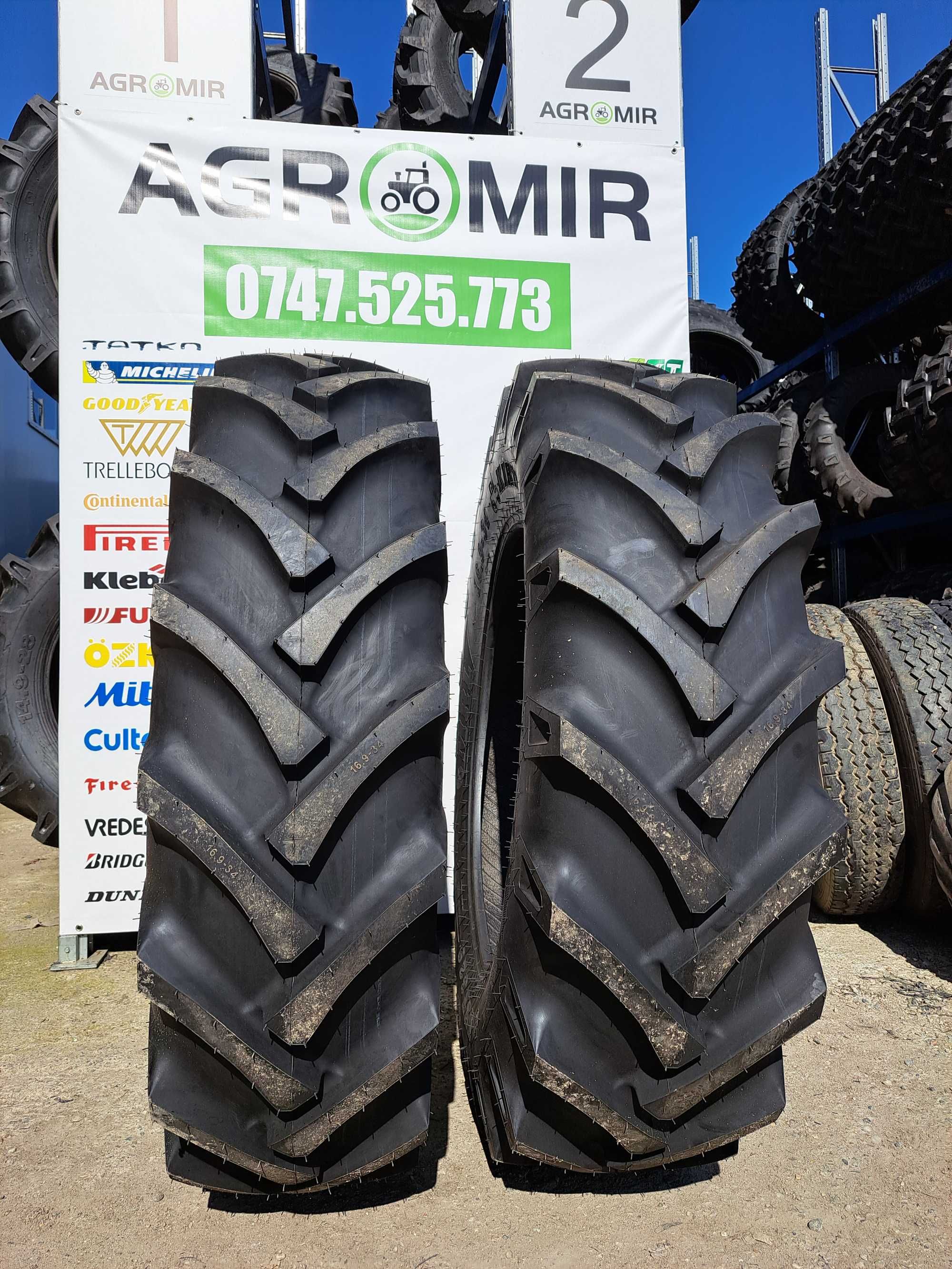 Cauciucuri noi 16.9-34 marca MRL cu 14PLY anvelope pentru TRACTOR FIAT