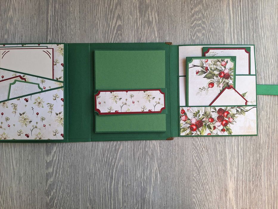 Коледен, скрапбук албум "Магическа звезда", ръчна изработка /52.19