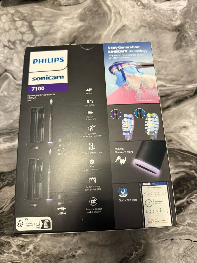Set de 2 Periute electrice Philips Sonicare 7100