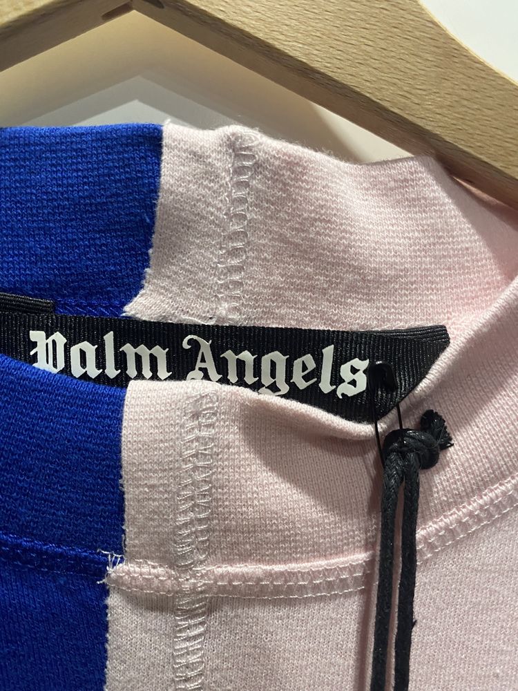 Тениска PALM ANGELS BROKEN LOGO PRINT Blue Pink.Струва 600лева.НОВА. L