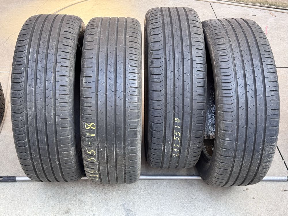 215/55/R17’Continental EcoContact5 4бр летни dot4717 6-7мм