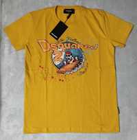 Мъжка блуза тениска фланелка памук Dsquared 2 оранжева