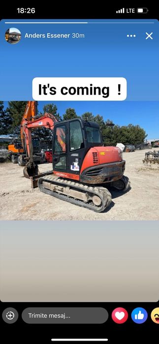 Kubota kx 080 an 2015 !