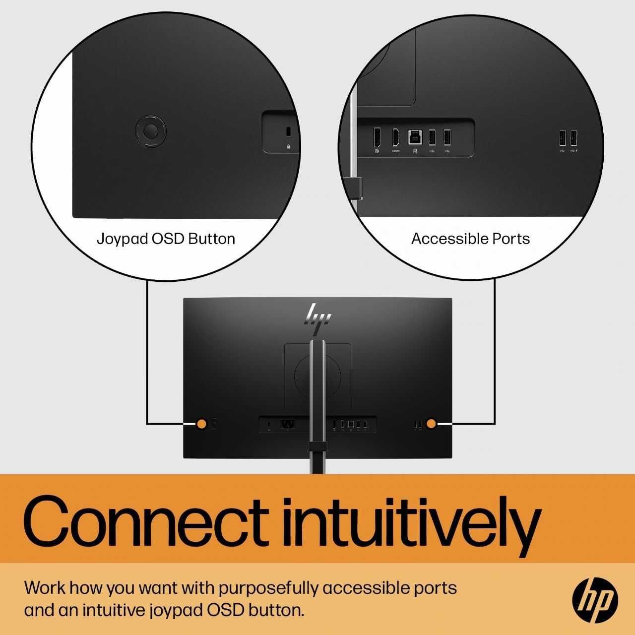 Монитор HP E24 G5 – Нов с 12 месеца гаранция, ярка Full HD картина