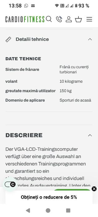 Bicicleta ergonomica Kettler X7