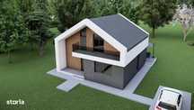 Vila cu 350mp curte - comuna Berceni - Proiect modern