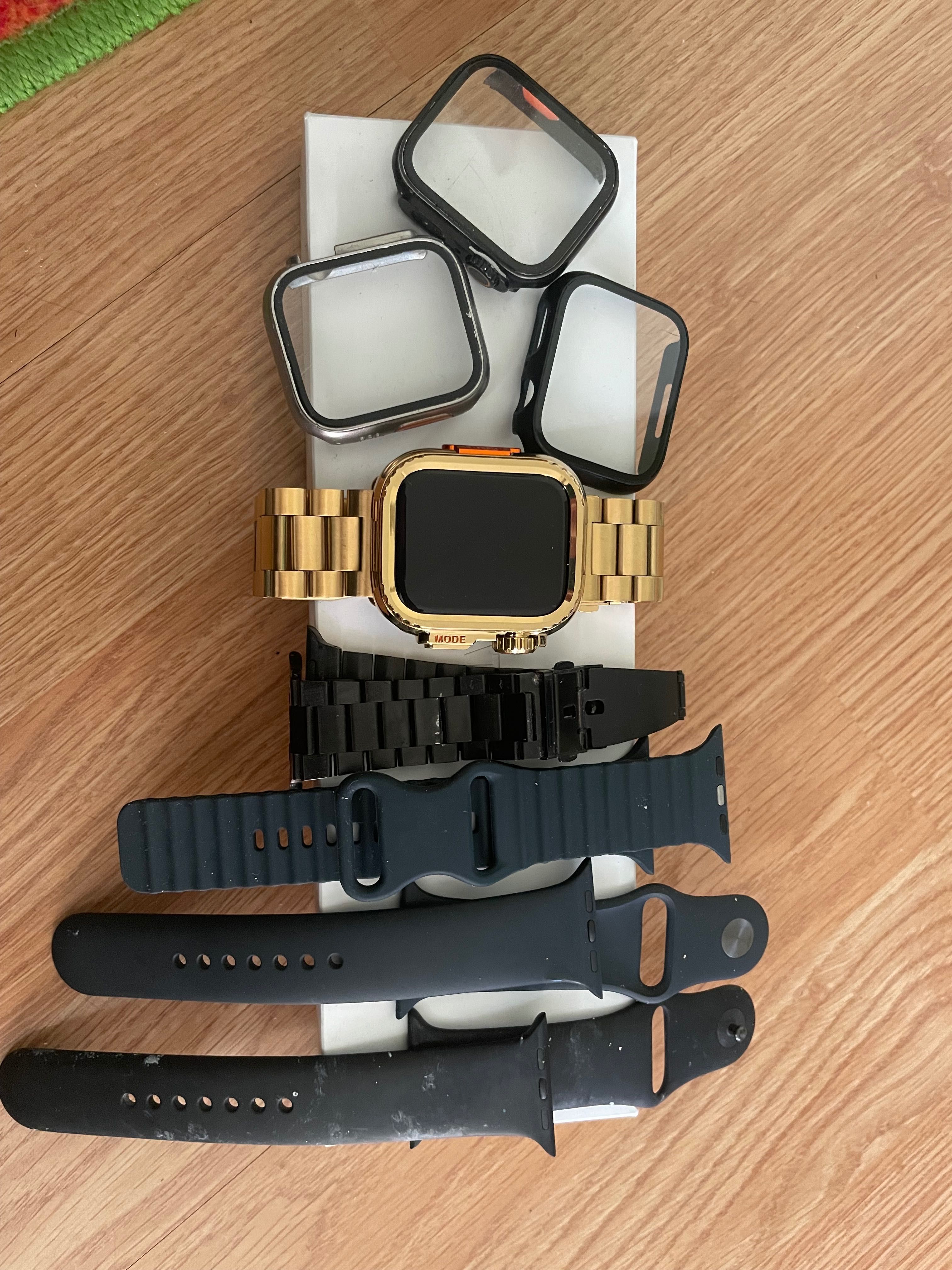 Vând Apple Watch 9 midnight aluminium case 45 mm