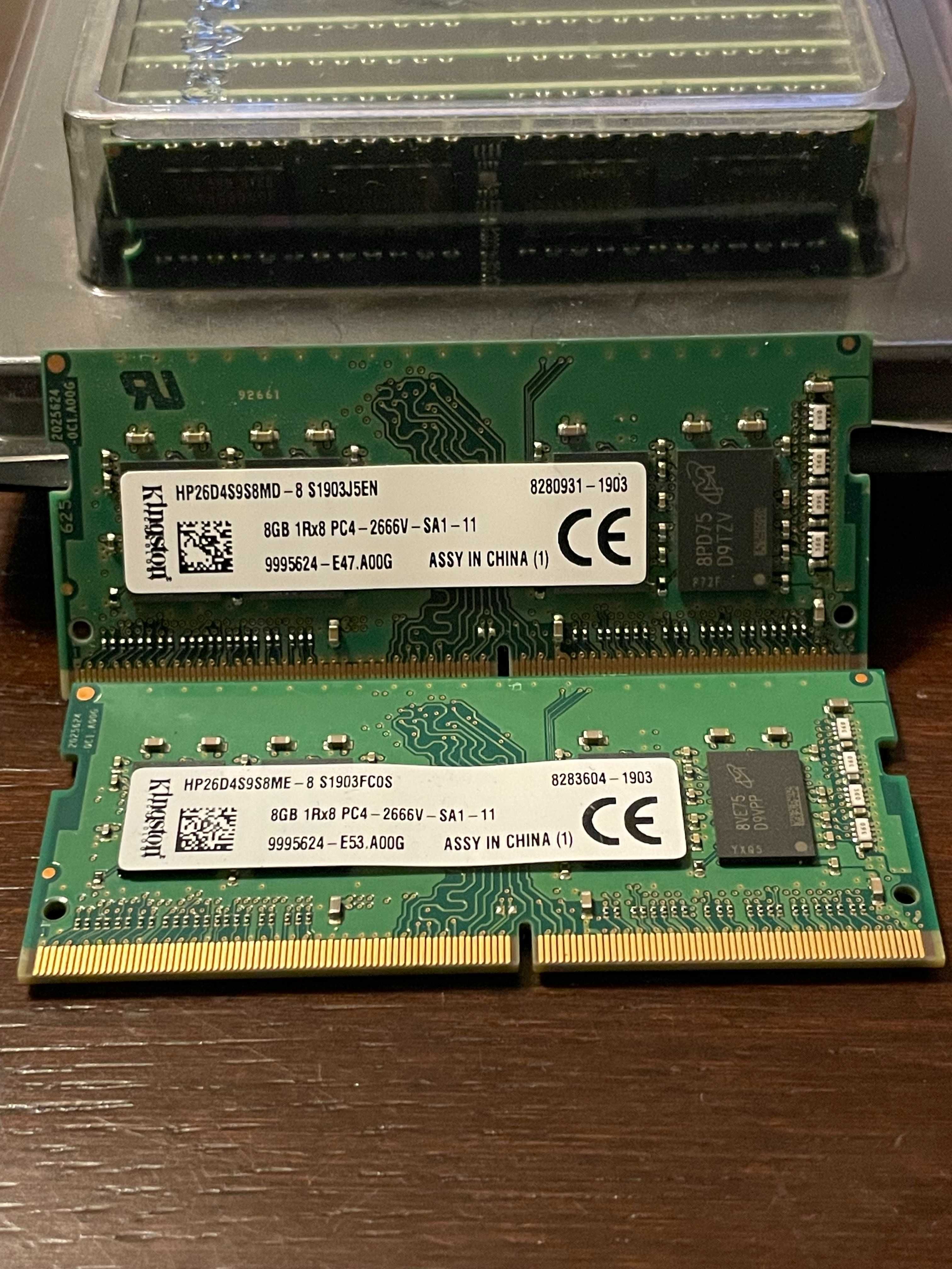 KIT Memorie Kingston 16Gb (8Gb x 2) 2666 MHz DDR4 Ram NOI !!