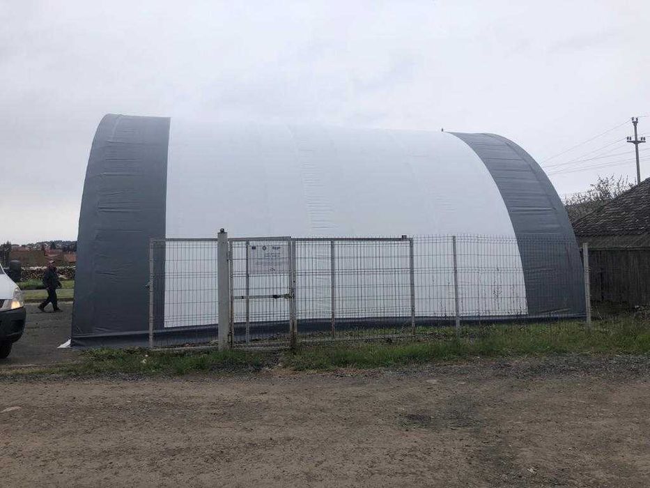 Cort pentru depozitare ,cort semicerc 12,2x12x6,1 m