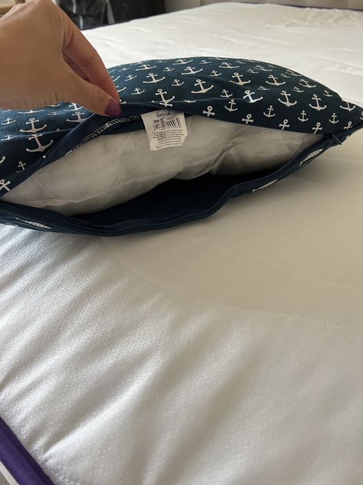 2 Perne model maritim. Huse detașabile cu fermoar