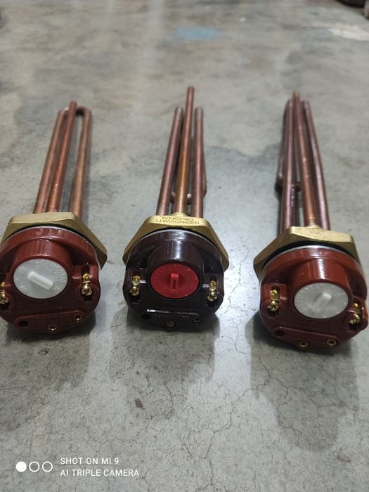 Тэны водяные с встроенным терморегулятором.