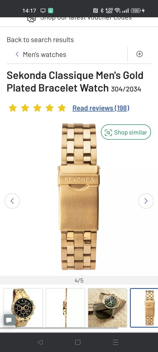 Sekonda classique men gold plated watch