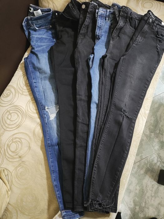 Сет Дамски дънки slim 34 размер