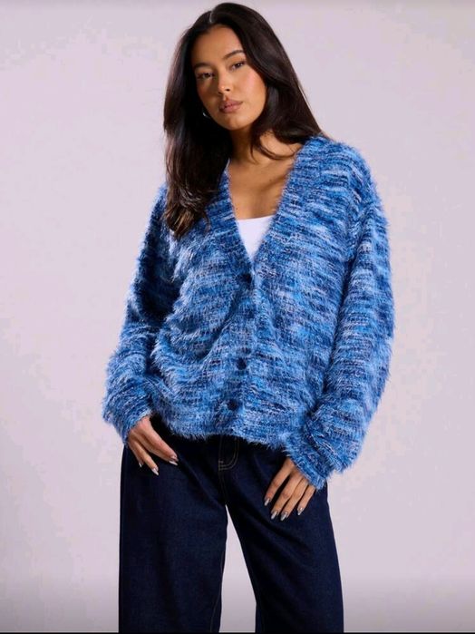 Oversized синь жилетка