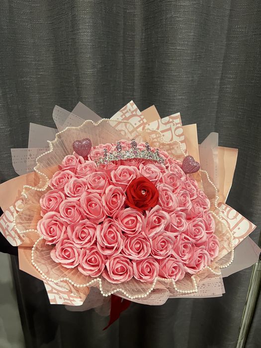 Buchet trandafiri din sapun