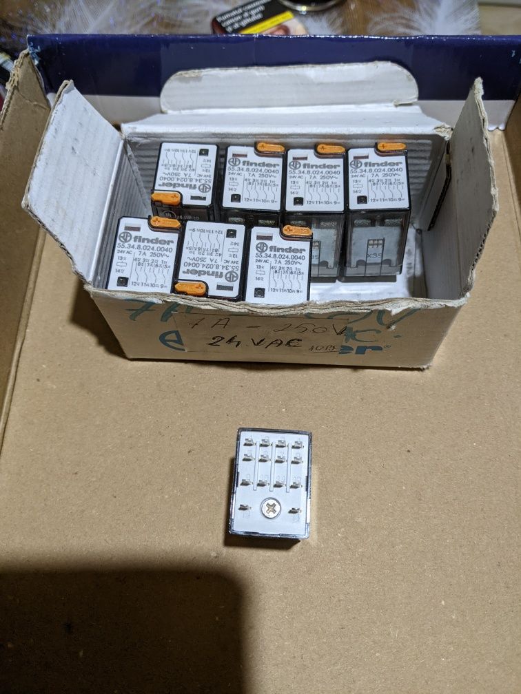 Contactori ABB +RELEE TERMICE+relee intermediare+2 buc surse 400v/24V