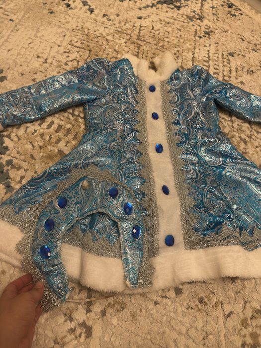 Снегурочка костюм для девочек 3-6 лет