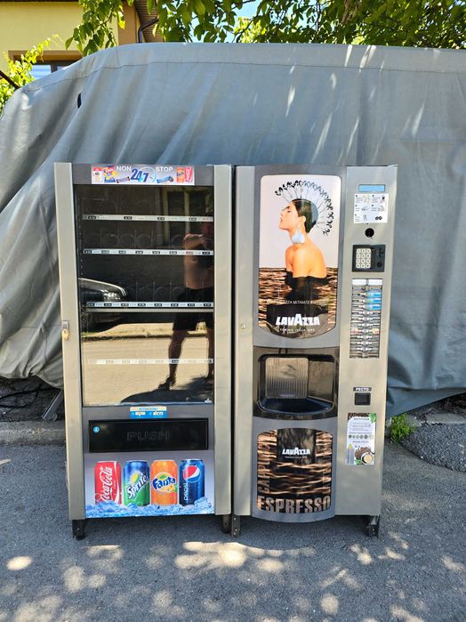 Работещи с евро! Кафеавтомат и хладилна,вендинг автомати,кафемашини.