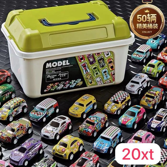 Железные машинки в коробке 20 шт