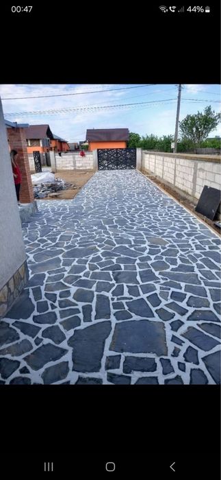 pavaj din piatra naturala montaj profesional