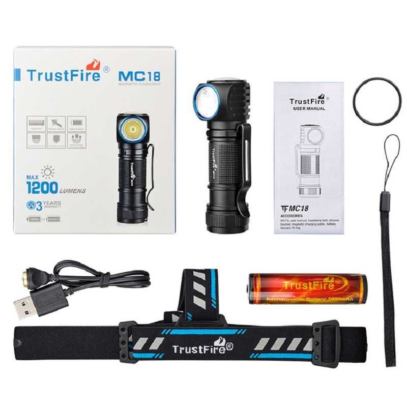 Lanterna frontala Trustfire MC18 incarcare magnetica