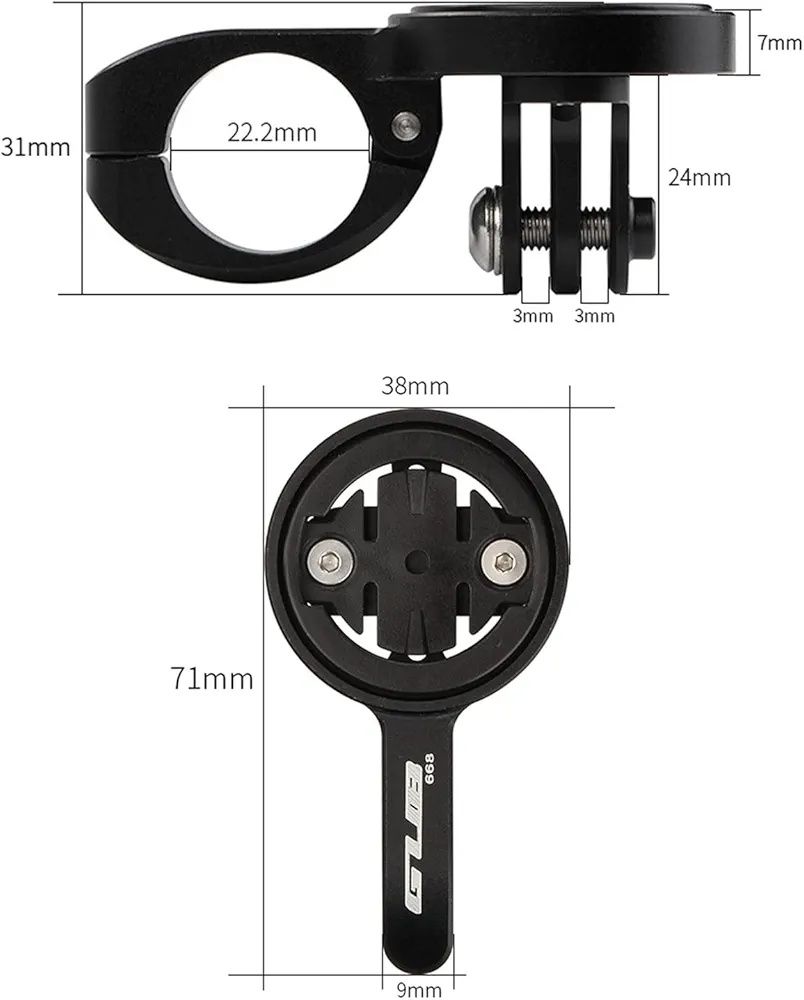 Suport bicicleta pentru Gopro Garmin Edge Wahoo  Elemnt Bryton, Cateye