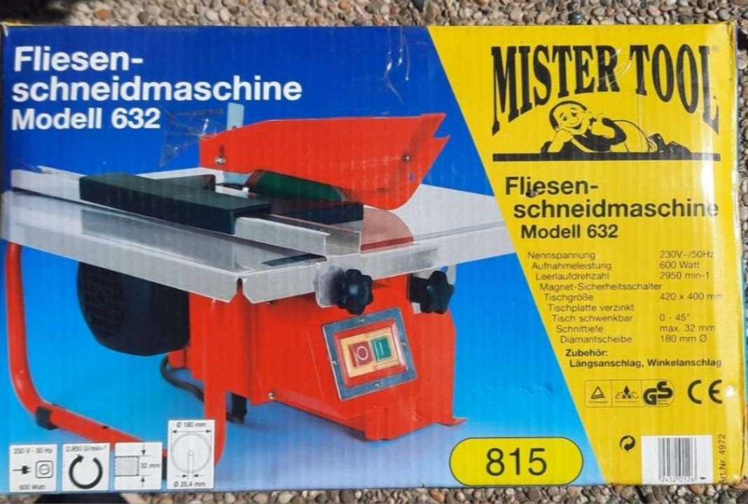 Vand masina de taiat gresie Mister Tool 600w, 180mm