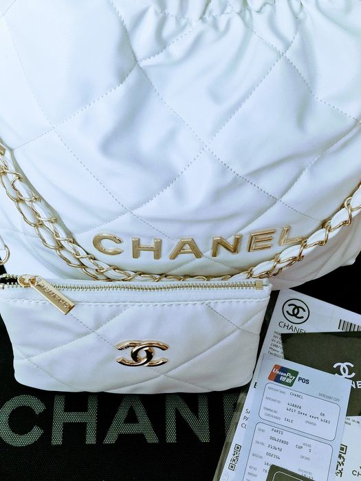 Geanta damă alb imaculat import Italia, portofel simplu atasat,saculet