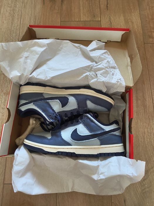 NOI Nike Dunk Low Retro SE 42 teniși bărbați albastru bleumarin jeans