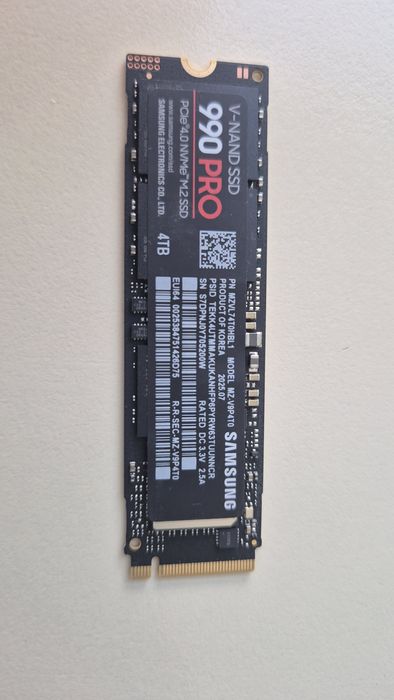 SSD 4TB Samsung 990 Pro nou, M.2 PCIe 4.0