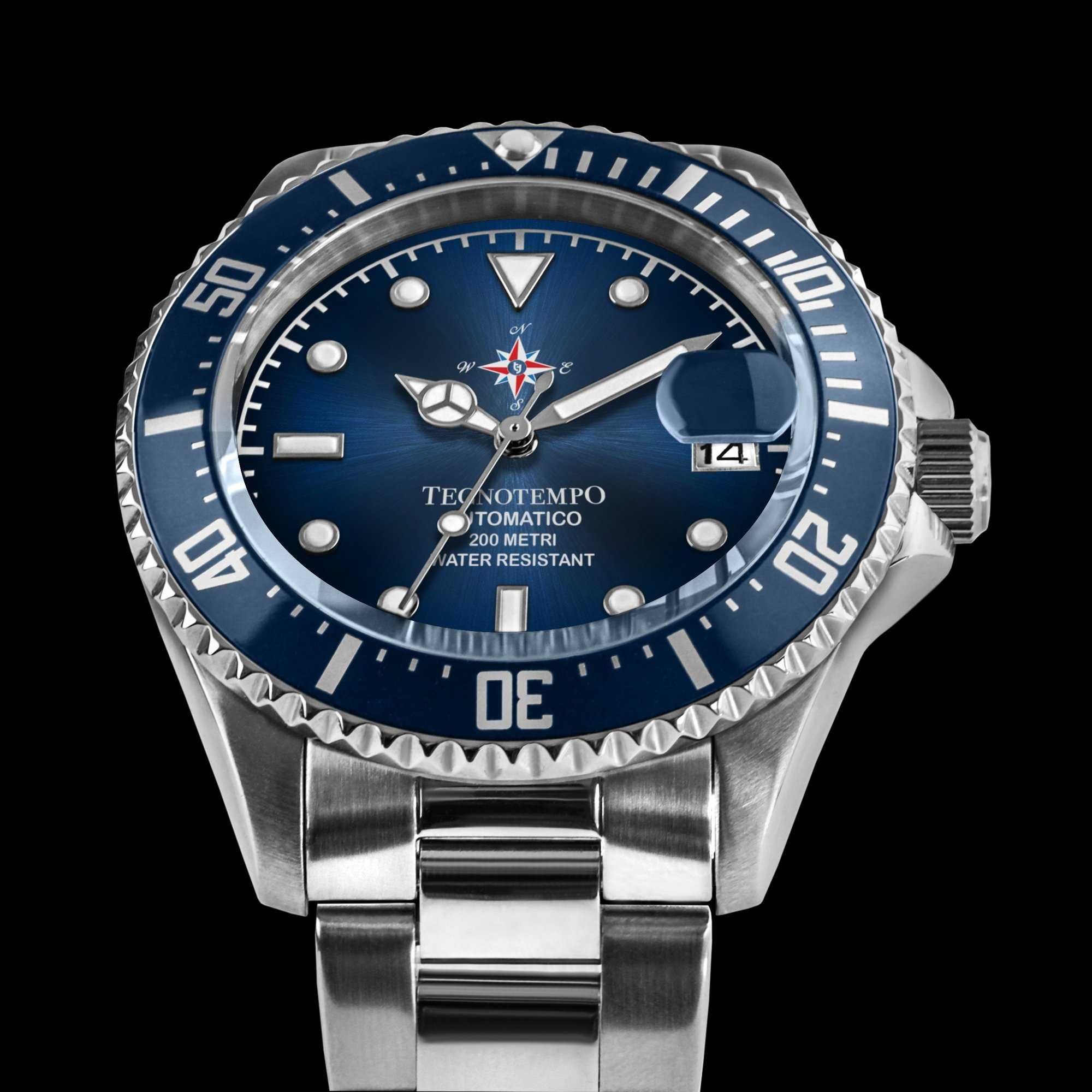 Ceas Tecnotempo Automatic Diver 200M  Wind Rose TT.200.RDVB  - Bărbați