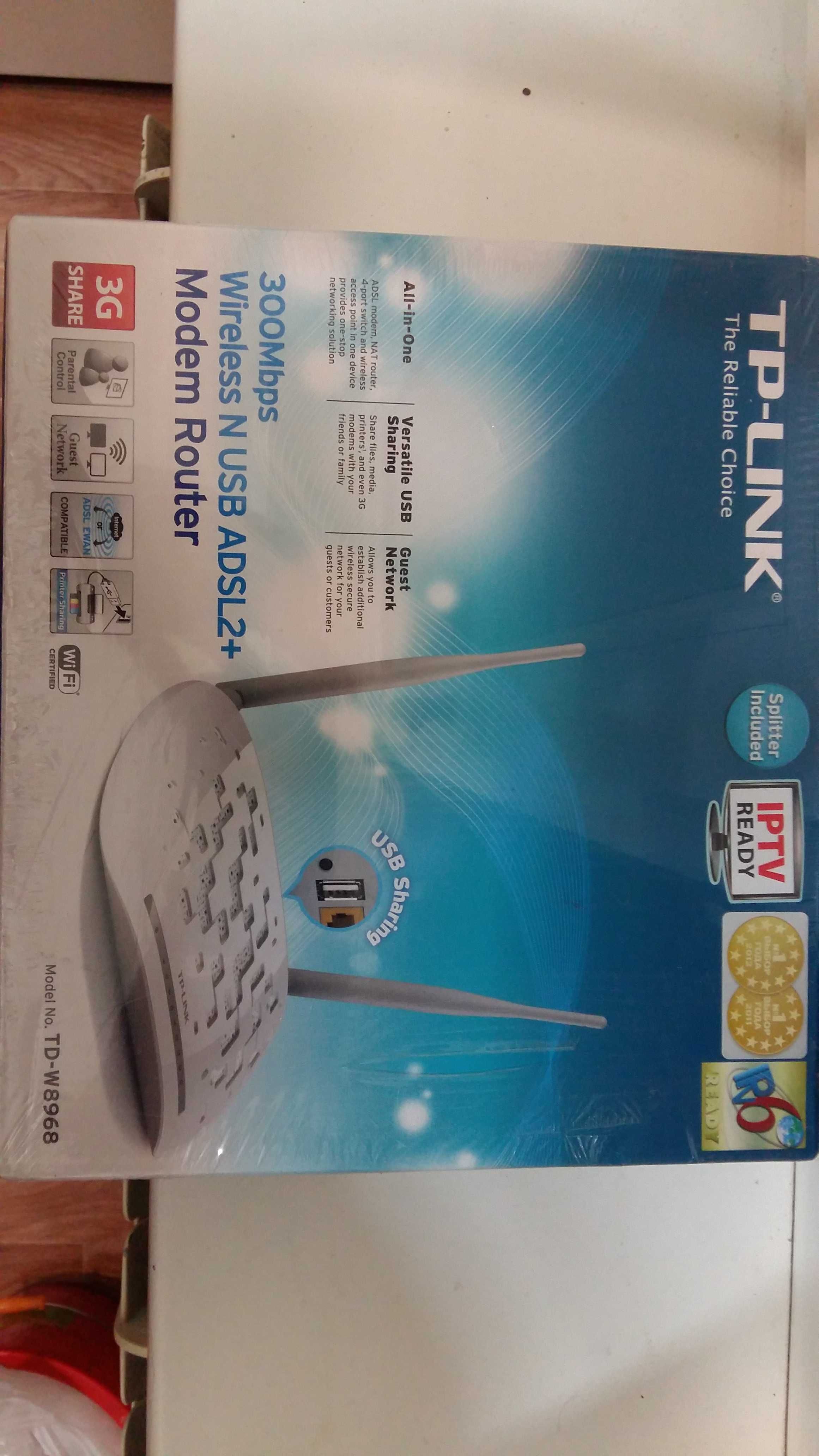 TP-LINK Modem Router Wireless N USB ADSL2+