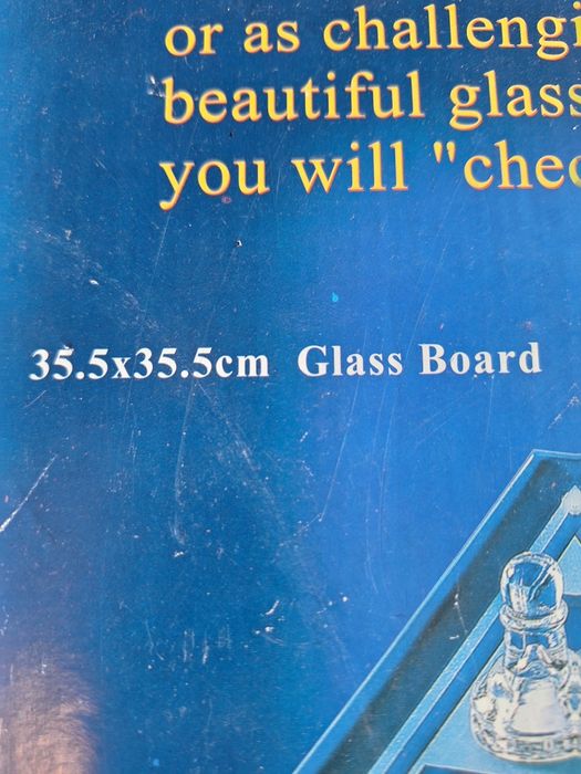 Sah din sticlă neutilizat