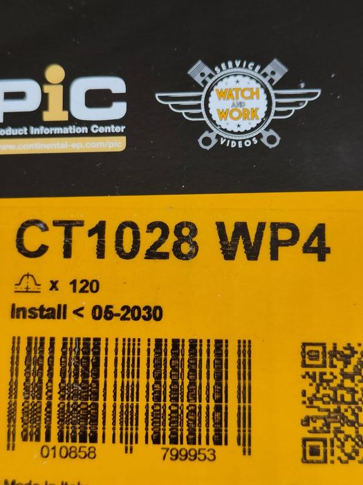 Continental 2.0 TDI 8v ангренажен, пистов ремък, ролки и водна помпа