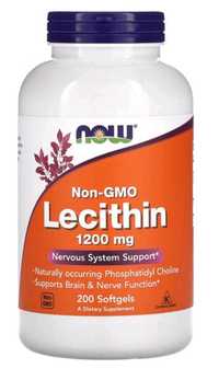 лецитин без ГМО, 1200 мг, 200 капсул