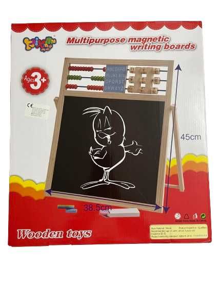 Tabla magnetica multifunctionala, 2 fete, 45x38.5cm,