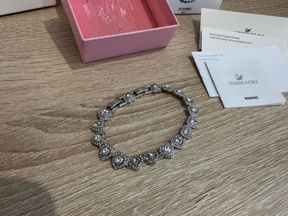 Bratara Swarovski Ariana Grande angelic tennis inima