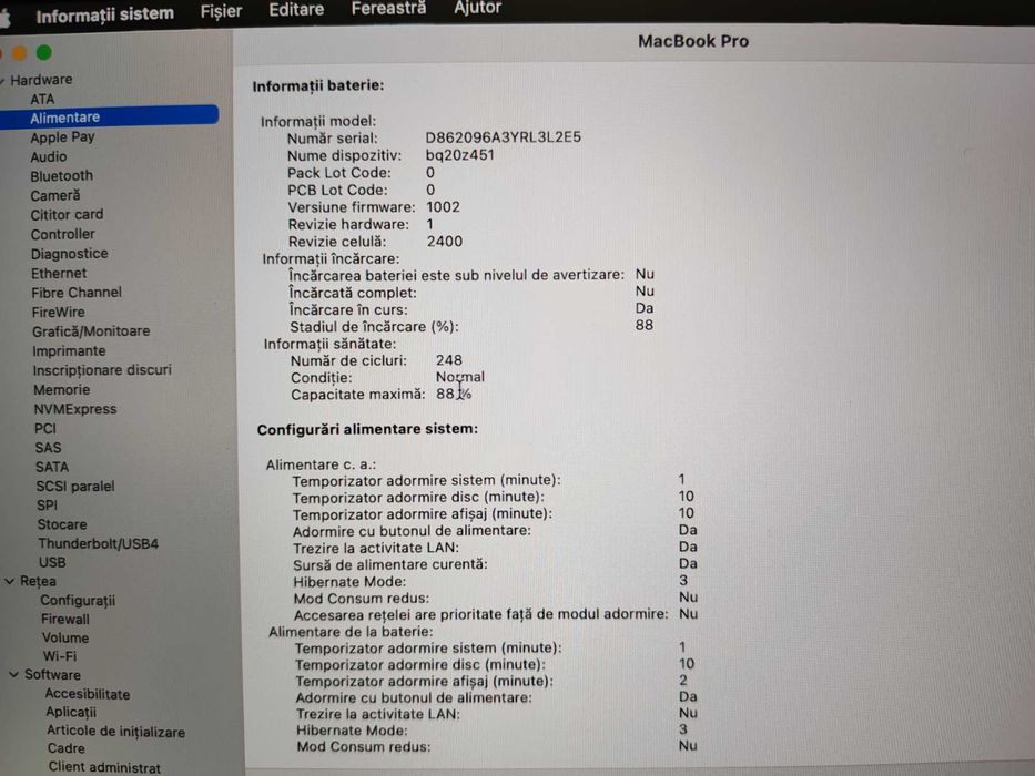 Apple Macbook Pro 13” M1  2020 baterie 88% impecabil Magazin CashGen